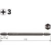 [Amazon.co.jp Exclusive] VESSEL (VESSEL) Double Headed Air Bits for Electric Screwdrivers +3 x 11...