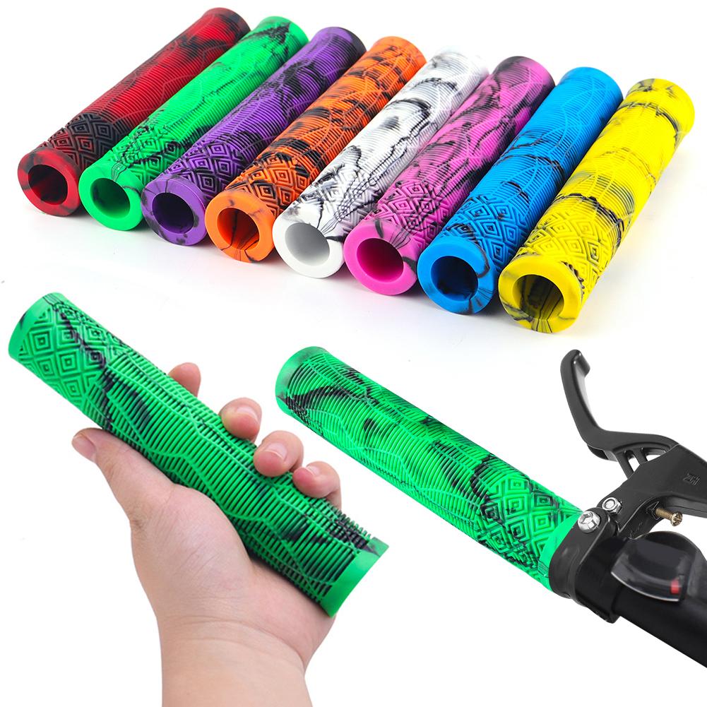 Rubber Bicycle Handlebar Grips Non-Slip Bike Handle Bar Covers Wear-Resistant Bike Handle Grips for 22.2mm Handlebar