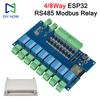 4/8way ESP32 RS485 Modbus WIFI Bluetooth Relay Module DC 9-24V Optocoupler Isolated Relay Module TYPE-C Power Supply