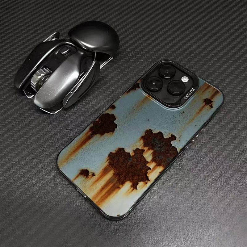 The New Personalized Rust Is Suitable for Iphone16 Mobile Phone Case Apple 15promax/14/13pro12/11.