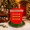Plastic Glitter Sequin Christmas Hat Comfortable Christmas Party Cap Christmas Welcome Hat  Adult