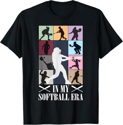 In Meiner Softball-Ära Lustiges Softball-Mädchen Spieler Liebhaber T-Shirt