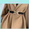 Stilvoller elastischer Taillengürtel für Damen mit dreieckiger Schnalle für Kleider und Mäntel