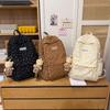 Schoolbag, High Aesthetic Value, Soft Girl Bow, Girly Cuteness, Korean Fashion, Versatile Laptop Backpack for Middle and High School Students
