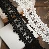 Eco-Friendly Floral Embroidered Lace Ribbon1 Yard 10cm Wide Trim for DIY Boho Headbands Eco Wedding Bouquets & Cottagecore Craft