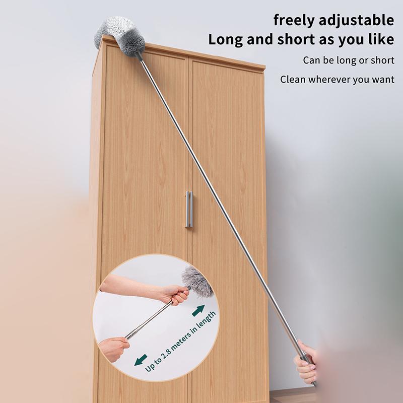 Extendable Microfiber Duster Retractable Duster Brush Household Cleaning Tools Dust Remover Brush For Dust Cleaning