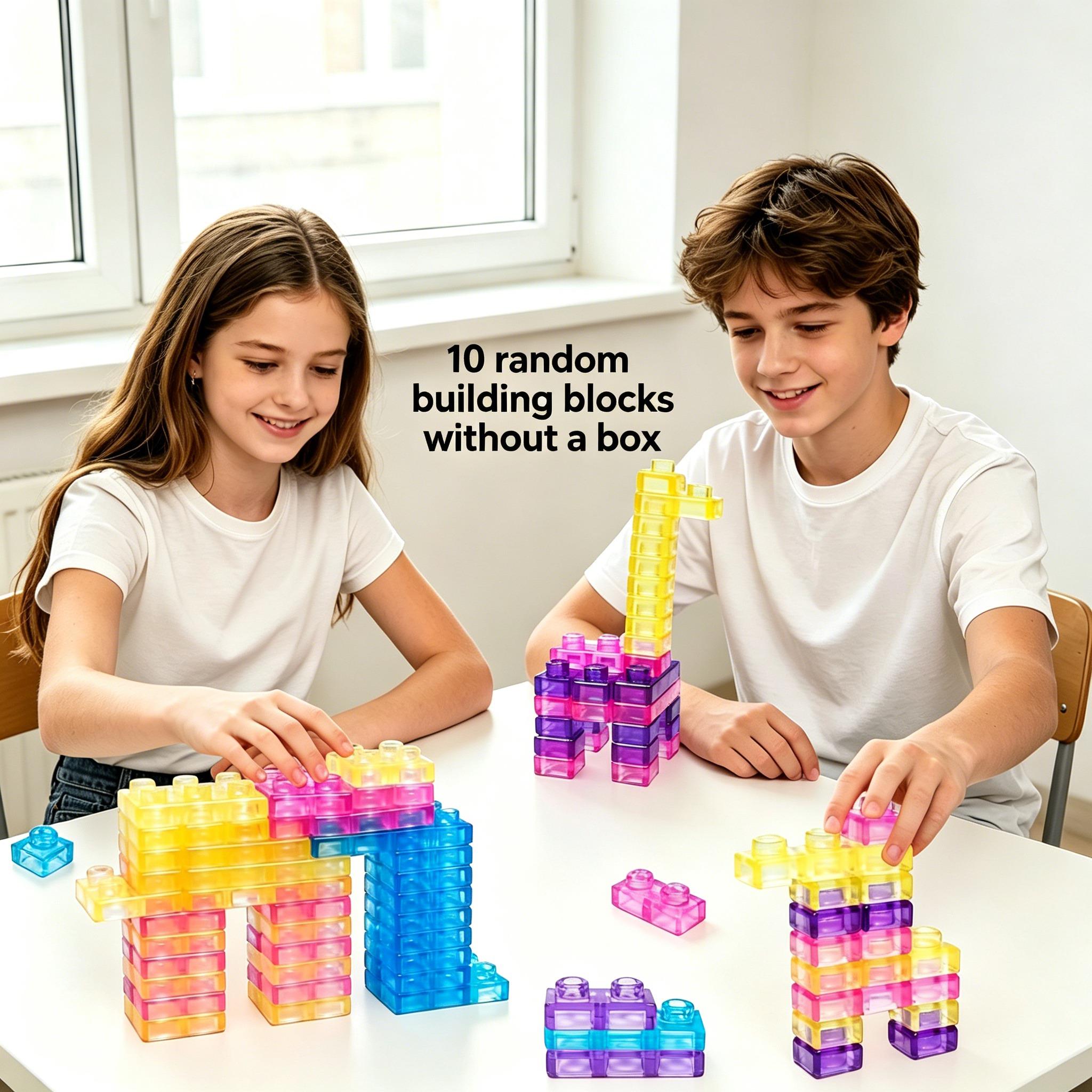 Transparante Jelly Squishy Bouwstenen Zachte TPE Niet-Giftige STEM Educatief Sensorisch Fidget Speelgoed voor Verjaardagsfeestje Bedankjes Cadeaus beige
