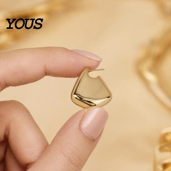 Durable Earrings 1 Pair Chunky for Women, Polished Comfortable Geometric Dangle Earrings, Large Statement Jewelry
