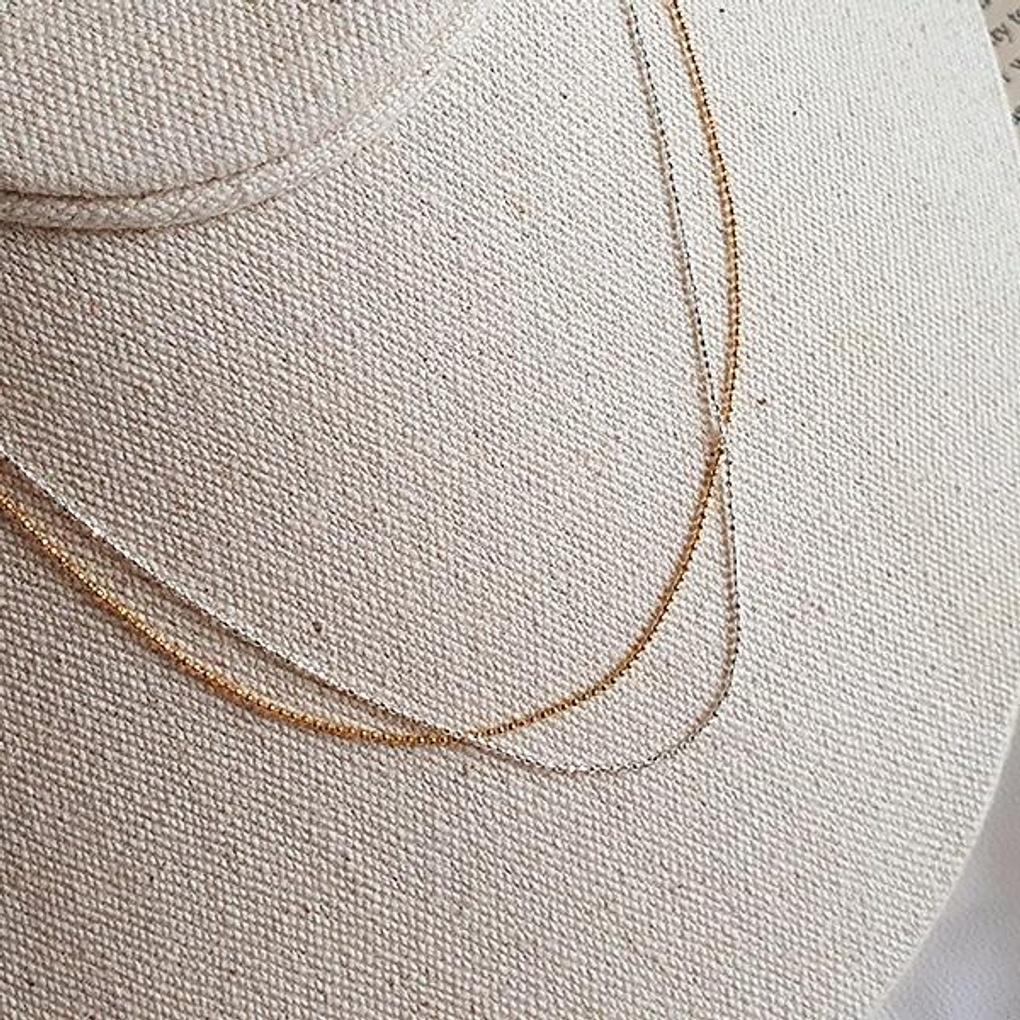 Women's Daily Accessory Mini Cutting Ball Necklace