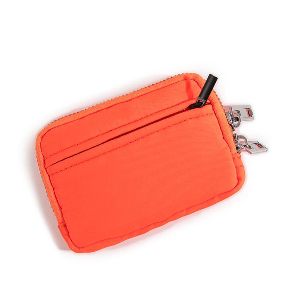 Portable Men Wallet RFID Anti-theft Mini Earbuds Storage Bag Square Nylon Coin Purse Student