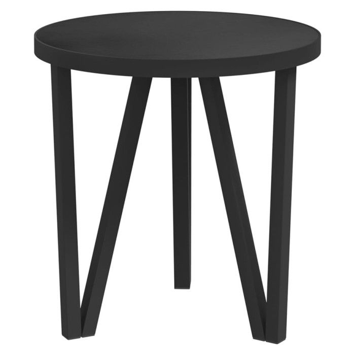 VidaXL Table à thé Noir Ø35 cm MDF 331667