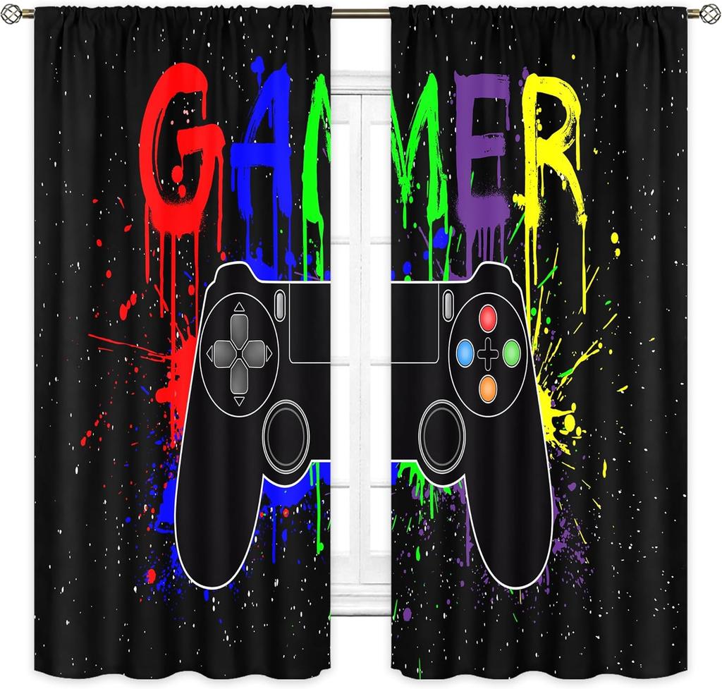 Abc Alphabet Kids Curtains Sheer Pocket Cartoon Animal Baby Boys Bedroom Decor Child Nursery Funny Learning Educational Fabric