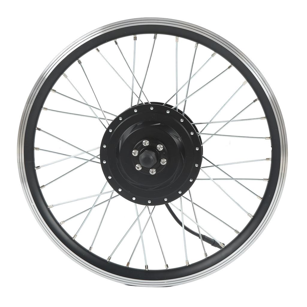 Electric Bike Front Wheel Kit Brushless Toothed Motor Controller Kit with LCD3 Meter for Conversion 48V 500W 24in