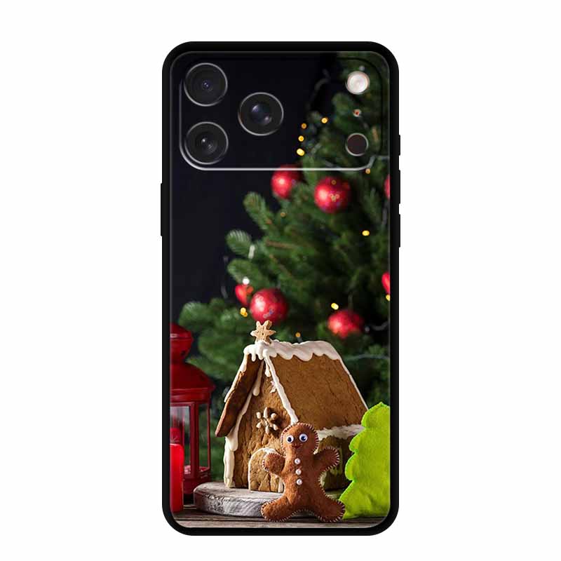 For iPhone 17 Pro Max Cover iPhone17 Pro Back Protective Phone Case For iPhone 17 Air Santa Christmas Soft Silicone TPU Coque