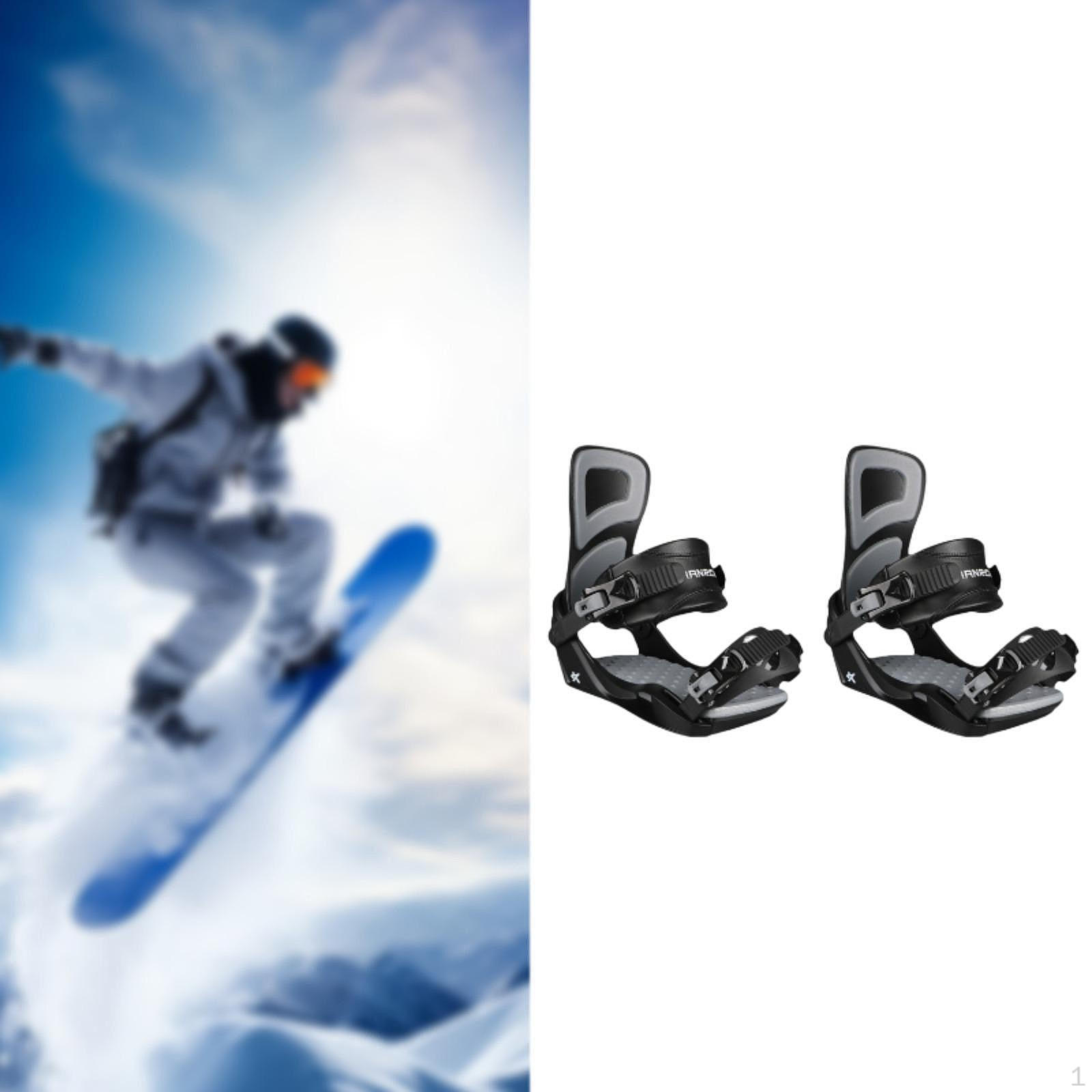 

Крепления для сноубордического снаряжения для мужчин и женщин-новичков Black M