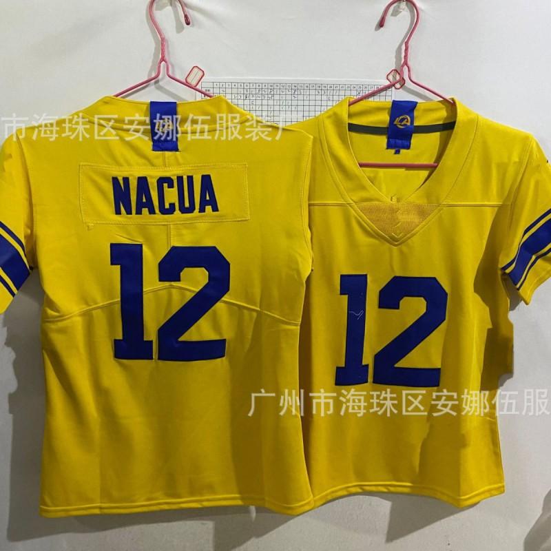 2026 Rams Embroidered Short Sleeve Jersey 12 Kids Basketball