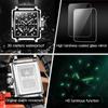 OLEVS Men's Quartz Chronograph Leather Dress Watch Silver Black Waterproof Casual Square Business Date Display