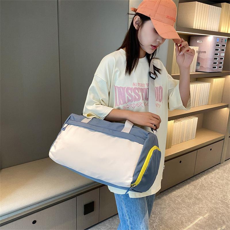 Waterproof Travel Bag with Logo, Large Capacity, Dry/Wet Separation, Shoe Compartment, Lightweight for Business Trips and Fitness.