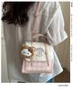 Schoolbag Korean version of small fresh college style 1011 large capacity plaid splicing new fashion texture backpack bag women