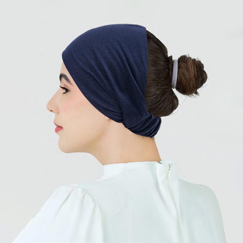 Elastisches Kopftuch Haarband für Damen Einfaches Vielseitiges Halbkopftuch Pendeln Sport Mehrzweck Haarband