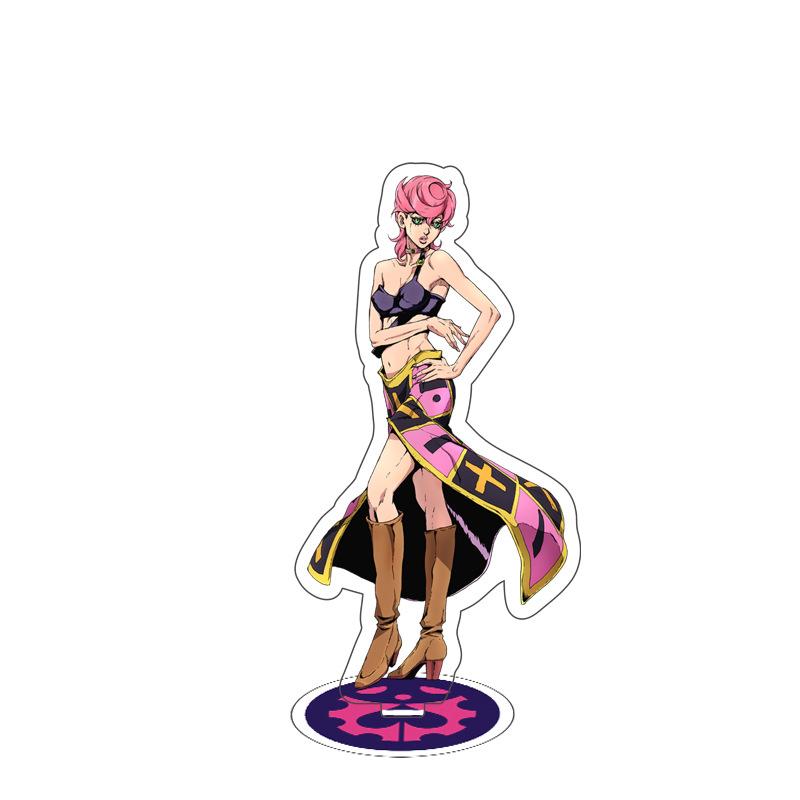 Spiel Anime Bizarre Adventure Golden Wind Modell Acryl Figur Stand Bemalt Schreibtisch Dekor Ornament Geschenk 15 cm