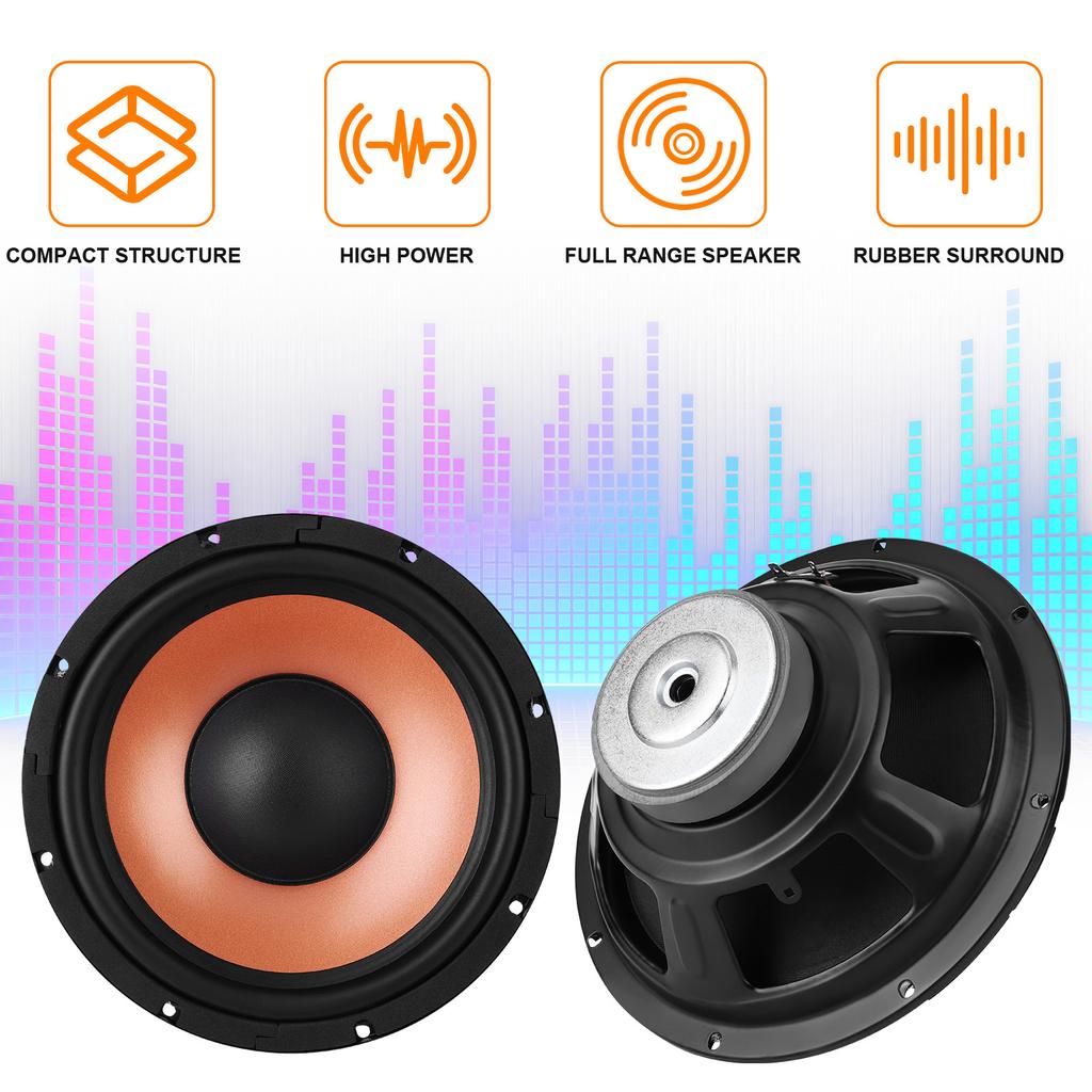 10 Inch Bass Loudspeaker Woofer Speaker for Car Audio/Home Theaters 35 Core Wide Frequency Response Car Audio Stereo Speaker