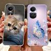 For Oppo Reno 10 5G Case CPH2531 Luxury Fashion Painted Cover Soft Slim Phone Case For Oppo Reno 10 Pro Plus Reno10 Pro+ 5G Bags
