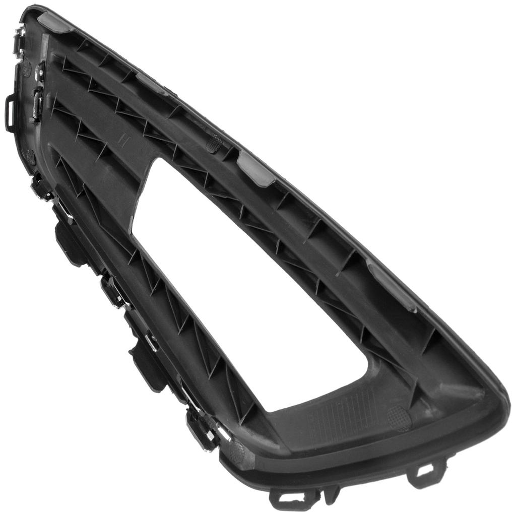 Ford FOCUS III FL 12-16 With Halogens, Front Bumper Grille Insert, Black & Chrome, Right