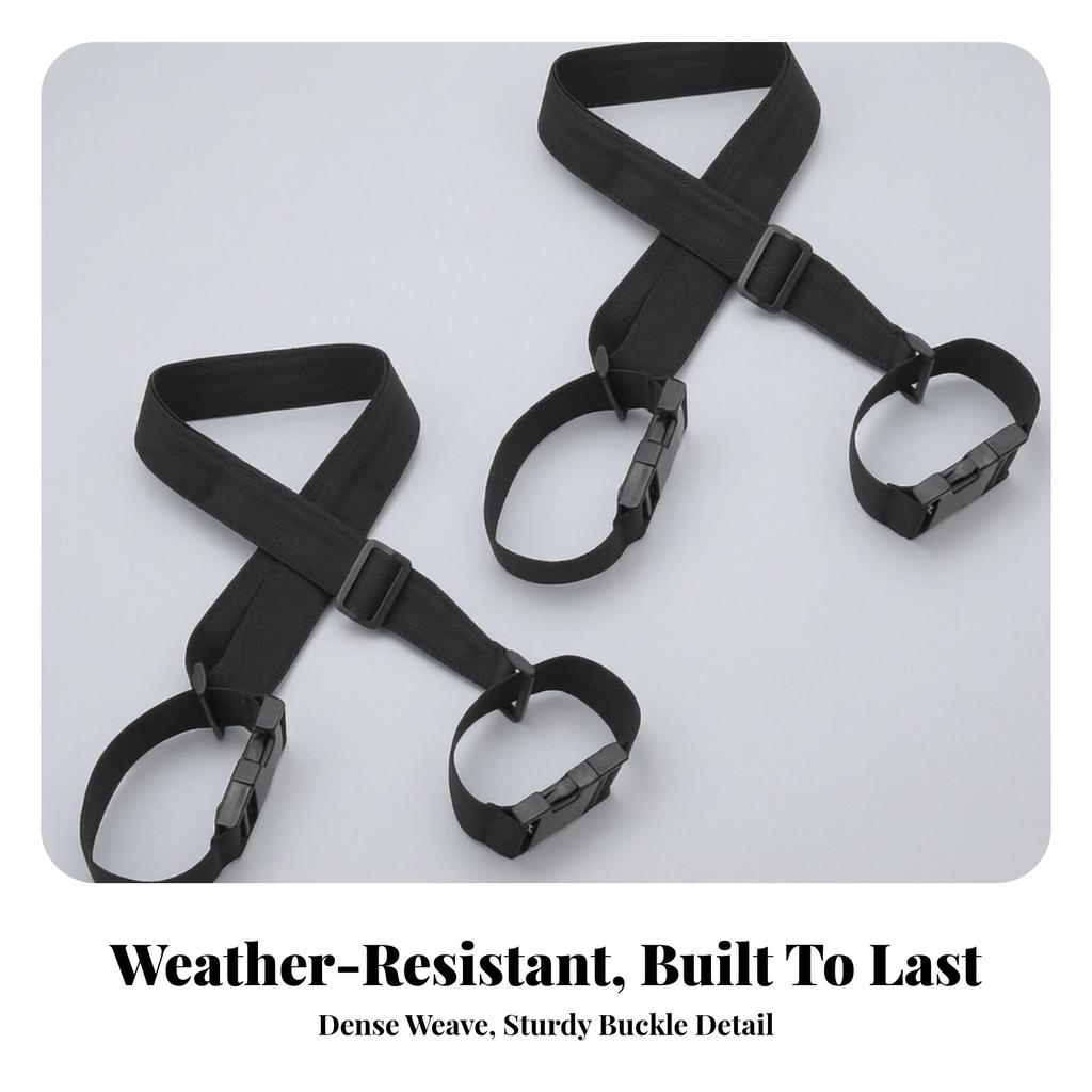 2 Pieces Cargo Strap with Quick-Release Buckle Versatile for Campers, Travelers