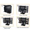 24 Inch Monitor Carrying Case With Handle Black LCD Screen Carrying Case Frosted Cloth Monitor Protective Bag Screen Protection