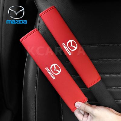 For 3 5 6 Axela Atenza CX30 CX5 CX8 CX9 MX5 RX7 Car Safety Belt Cover Suede Seat Belt Shoulder Protector Shoulder Pad