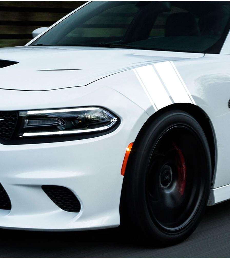 Premium Quality Hash Racing Stripe Decal For Car Truck Suv Fender Hood Bumper