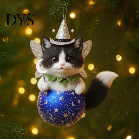 Christmas Decor Animal Ornament 2D Acrylic Wildlife on Ball Hanging Tree Ornaments for Winter Xmas Home Party High-quality Holiday