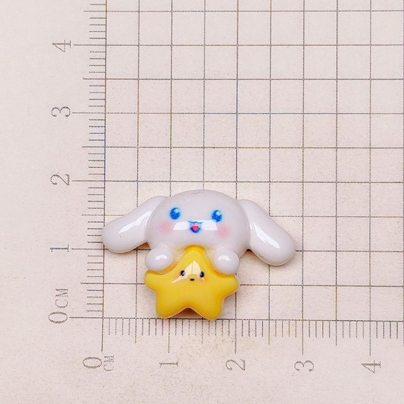 10 Pcs New Mini Kawaii Cartoon Puppy ,Cloud Series Resin Scrapbook Diy Jewelry Children Gift Hairpin Accessories A21