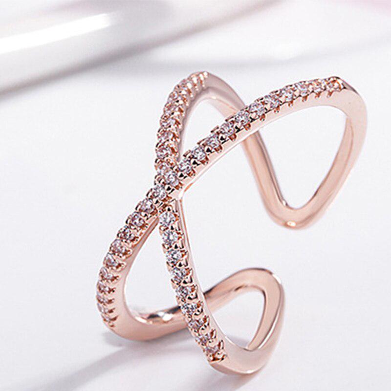 Lindon Copper Rings Double Layer Rings For Girl Women Rings Gift Jewelry