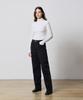 RYUL+WAI Denim Long Straight Pants Black W5