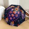 1pc Floral Mandala Turtle Artwork Umbrella with Plastic Handle,Suitable for All Seasons Home Travel Outdoor UmbrellaDD433