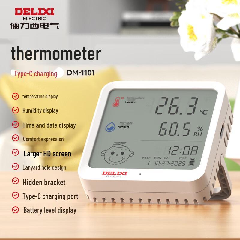 DELIXI ELECTRIC Smart Digital Thermohygrometer & Thermometer Collection