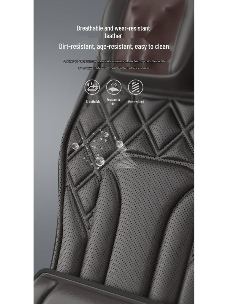 Enlong Multifunctional Heated Vibration Neck & Back Massager Cushion for Car and Home Use