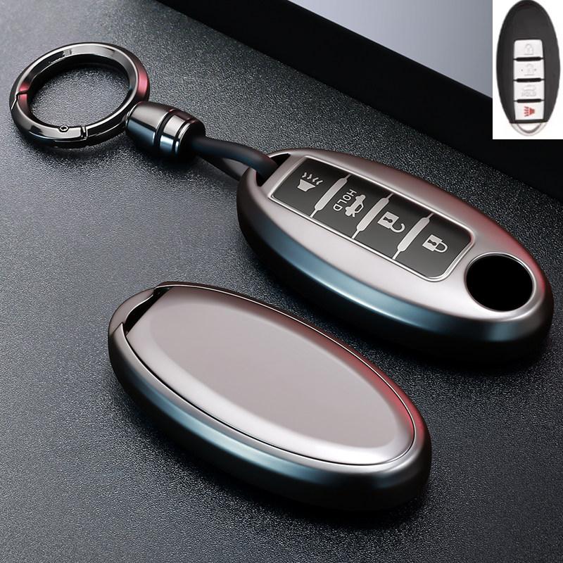 Metallic Gray Tpu For Nissan Qashqai X-Trail T32 T31 Juke J10 J11 Kicks Tiida Pathfinder Note Remote Car Key Cover Case Keychain