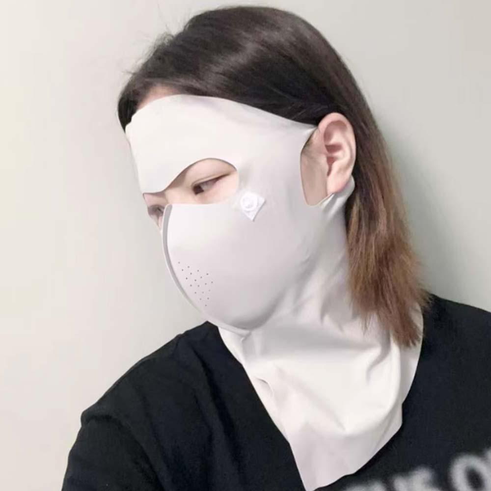 Elastic UPF50+ Sunscreen Mask Traceless UV Protection Mask Ice Silk Face Clothing  Daily