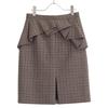 Celine Gun Club Check 2J456984N Skirt Skirt 38 BrownUsed
