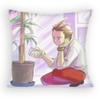 Ace Attorney Apollo Justice Pillow Case Sofa Living Room Bedroom Headboard Backrest Cushion Square Cushion Nap Time