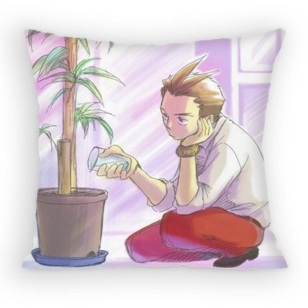 Ace Attorney Apollo Justice Pillow Case Sofa Living Room Bedroom Headboard Backrest Cushion Square Cushion Nap Time