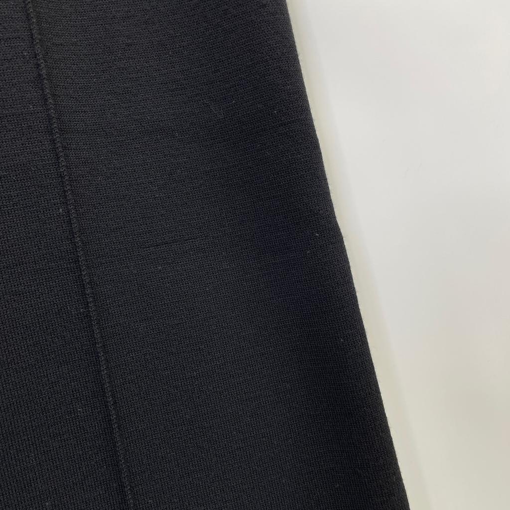 FOXEY NEW YORK 37454-MAKFI118VT Black Wool Center Press Knit Wide Pants Bottoms 40 blackUsed