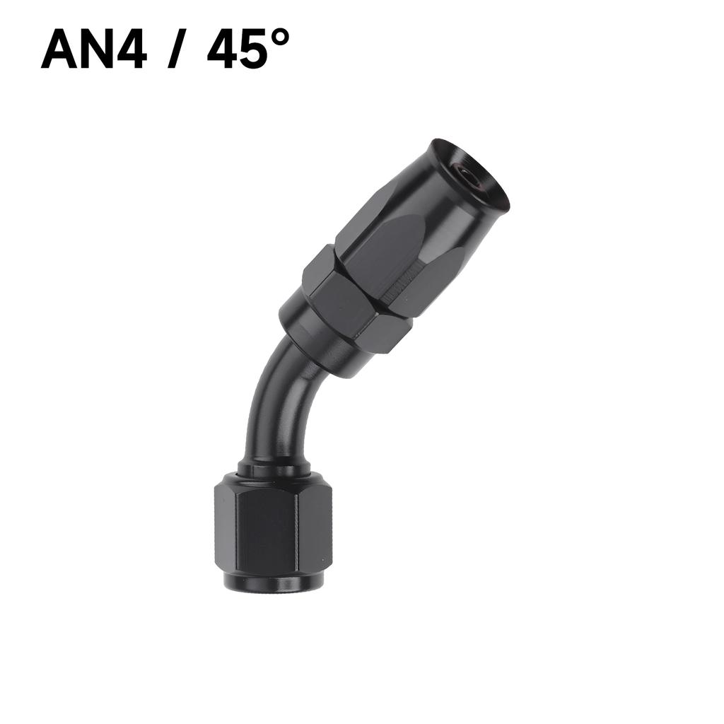 1 PCS Universal Straight 0 45 90 180 Degree Aluminum Car Swivel Hose End Fitting Adapter AN4/AN6/AN8/AN10 Oil Fuel CPE Line NPT