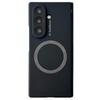 For Samsung Galaxy Z Fold7 5G Magnetic Case Hard PC Phone Cover with Tempered Glass Screen Film