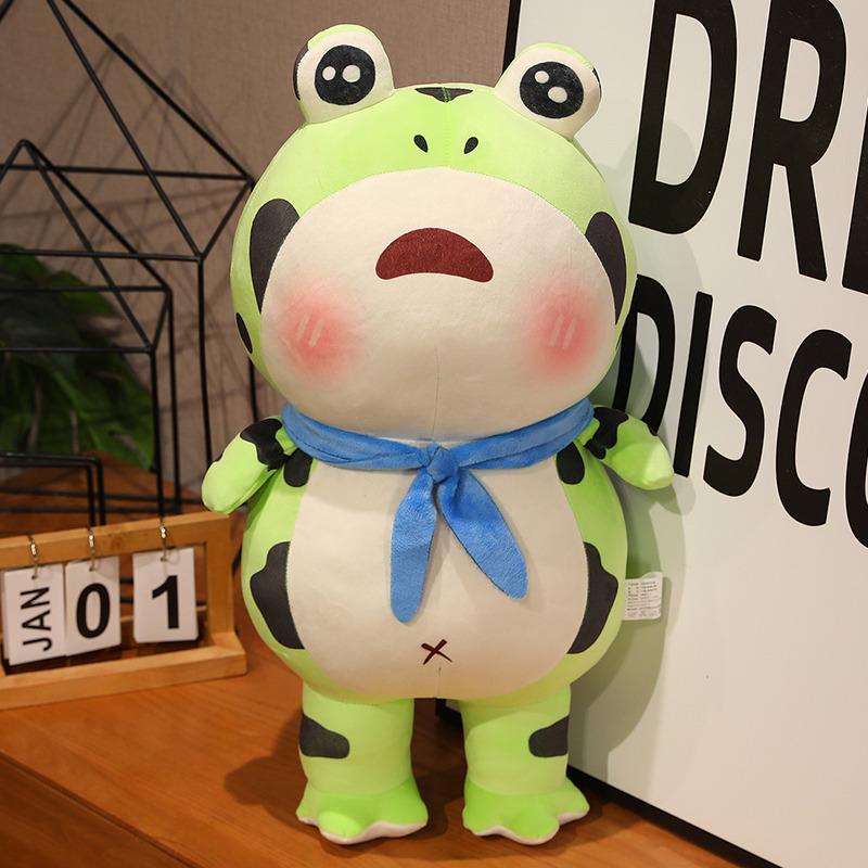 

Милая забавная маленькая кукла-лягушка, плюшевая игрушка, кукла-лягушка зеленого цвета, детская успокаивающая тряпичная кукла, подарок на день рождения 20cm（0.07kg）
