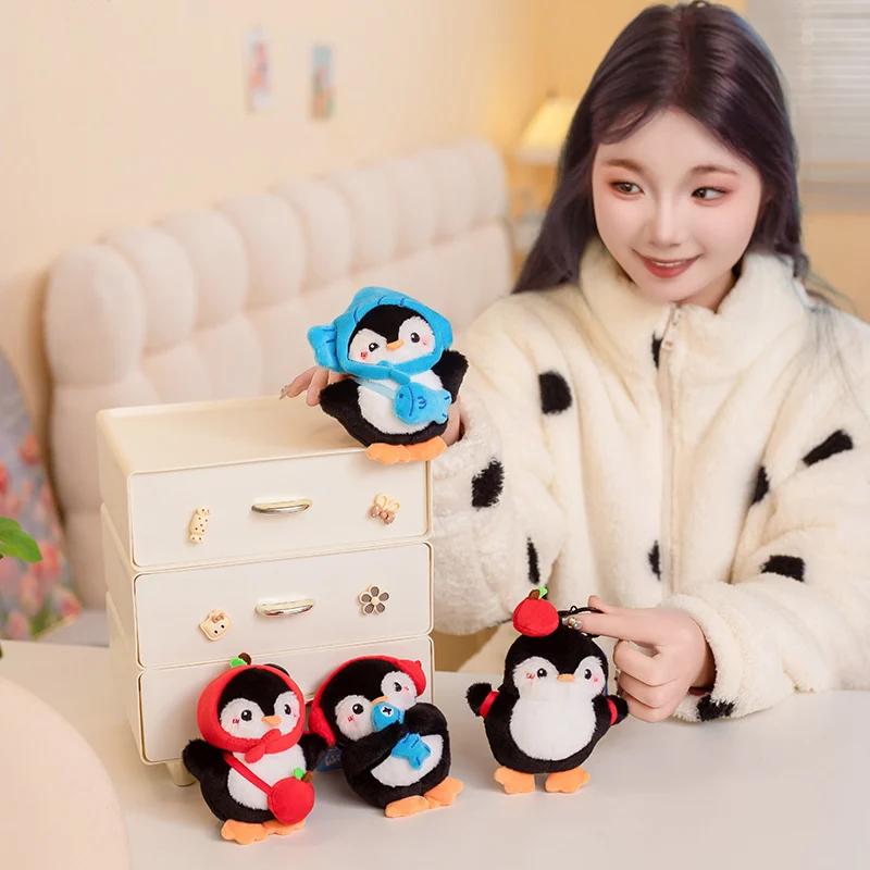 Squishy Penguin Plush Toy Pendant Soft Cute Adorable Penguin Keychain Stuffed Animal Gift for Kids Backpack Bag Decoration