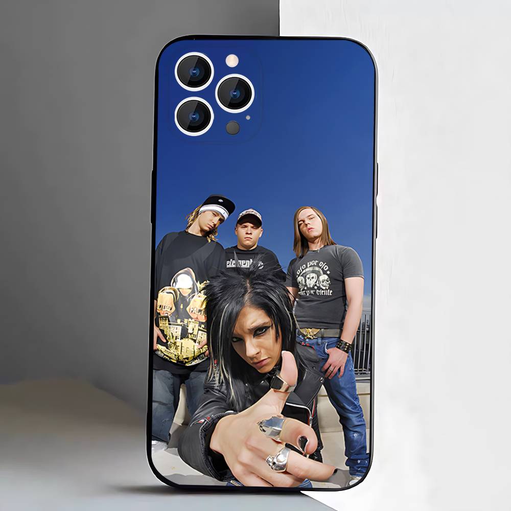 Tom Bill Kaulitz T-Tokio Hotels Black Case For iPhone 17 13 14 15 11 16 12 Pro Max Pro Max Plus E Air Mini Phone Cover Shell